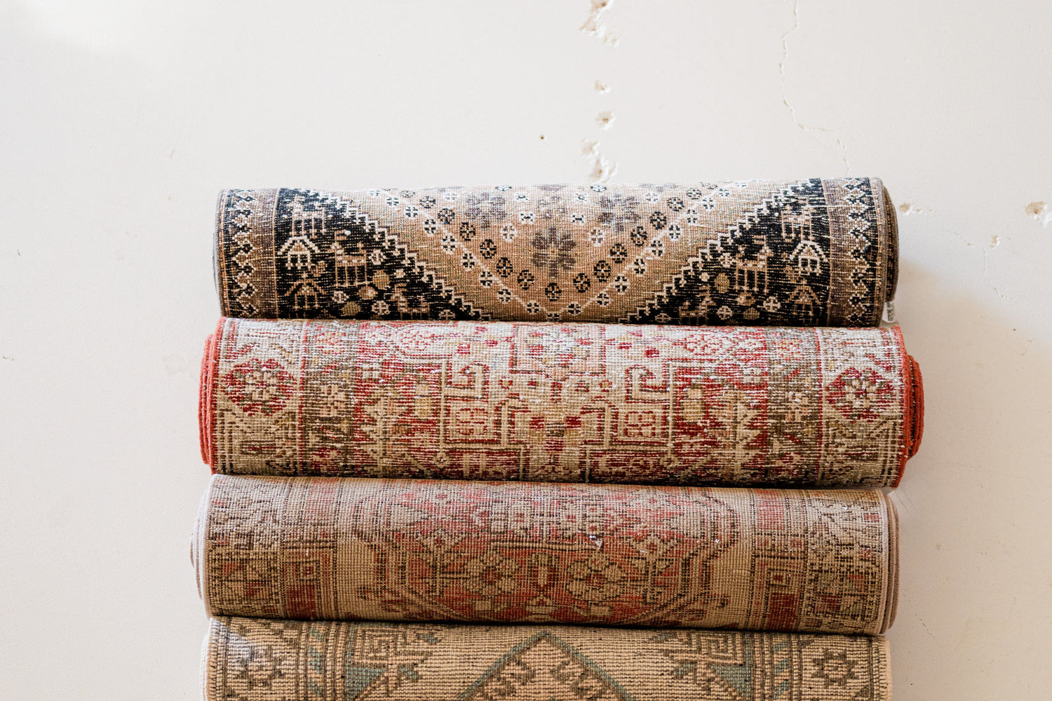 Six Vintage Rugs